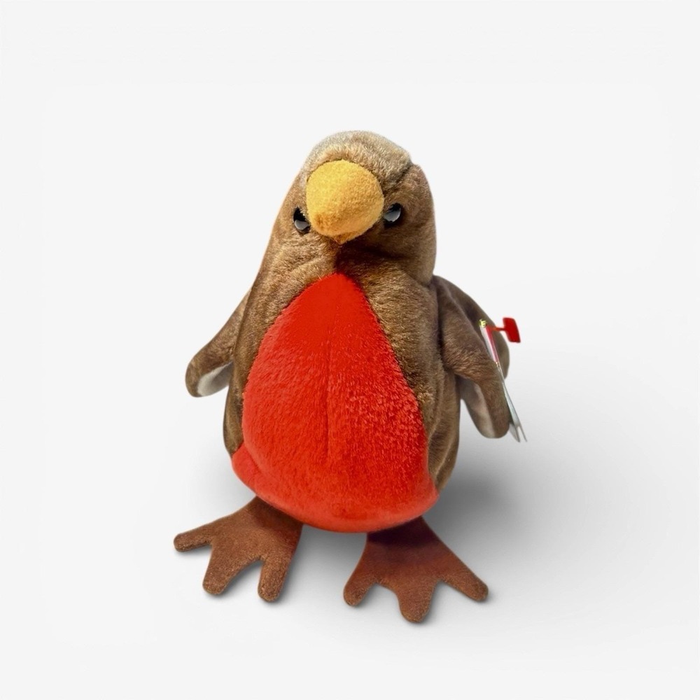 Ty Beanie Baby Early Red Robin Bird 1998 Plush Retired‎